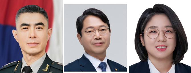 (왼쪽부터) 강신철 국방부 장관 후보자, 김승원 법무부 장관 후보자, 용혜인 성평등가족부 장관 후보자. ⓒ 청와대