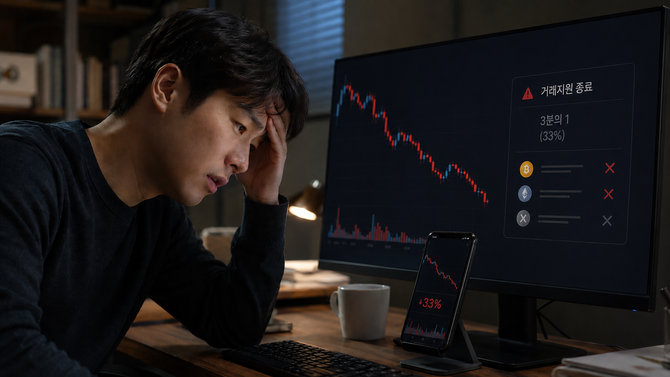 5대 원화 거래소가 최근 4년여간 1236개 알트코인을 신규 상장한 가운데 같은 기간 거래지원 종료 종목이 430개에 달한 것으로 나타났다. ⓒ 챗GPT 생성 이미지