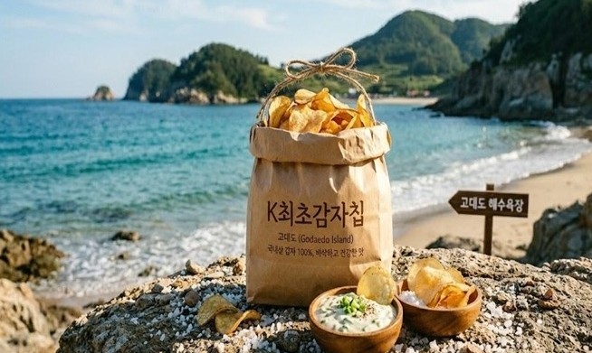 음식개발 메뉴 이미지(k-최초감자칩). ⓒ 보령시