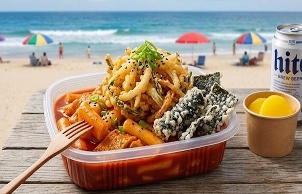 음식개발 메뉴 이미지(콩튀토핑 떡볶이). ⓒ 보령시