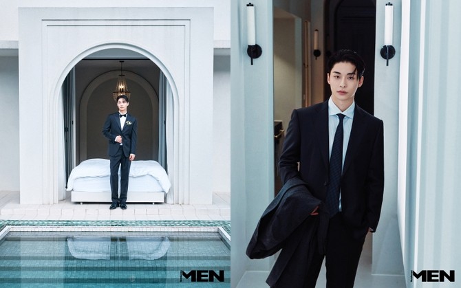 마에스트로 26FW 로마 수트 론칭 기념 김서원 웨딩 캠페인 화보. ⓒ LF