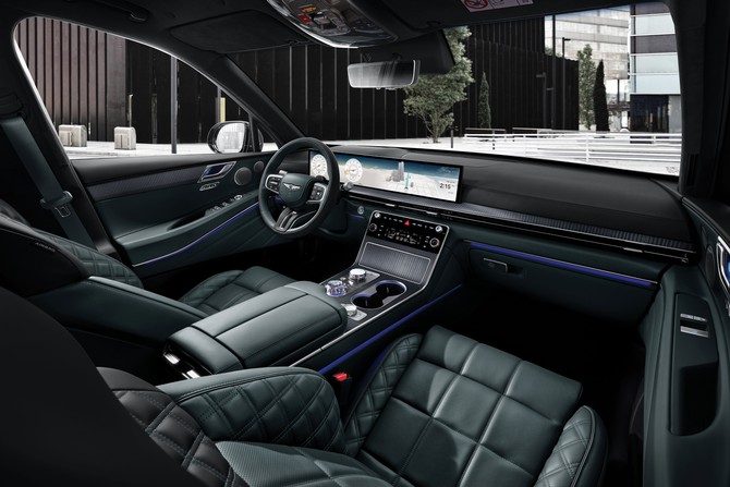 GV80 하이브리드 내부 모습. ⓒ 제네시스 브랜드