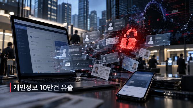 신한·국민·하나·부산은행 등 금융회사 16곳에서 침해사고가 발생해 개인정보 약 10만건이 유출된 가운데 금융당국의 긴급 점검에서 130개사의 보안관리 미흡사항이 확인됐다. ⓒ 챗GPT 생성 이미지