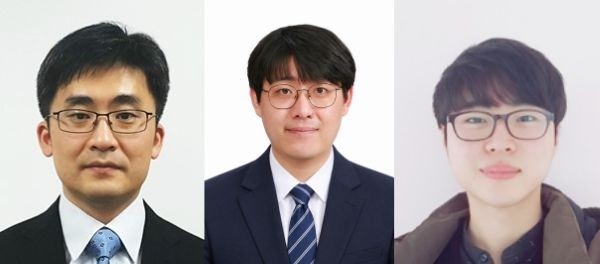 사진 왼쪽부터 DGIST 최지웅 교수, 국립금오공과대학교 김한준 교수, DGIST 전기전자컴퓨터공학과 김진모 석·박사통합과정생. ⓒ DGIST
