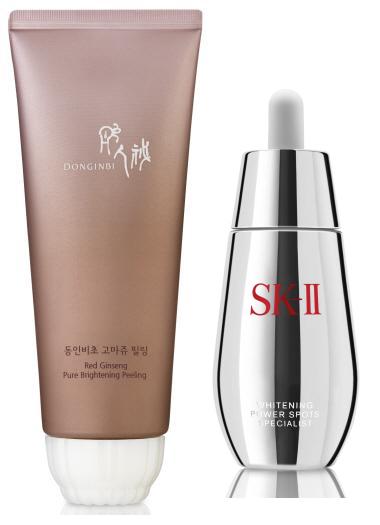  동인비 동인비 고마쥬 필링(사진 좌), SK2 (사진 우). ⓒ 각사