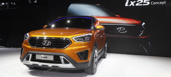  현대차는 이번 베이징 모터쇼에서 세계 최초로 공개한  'ix25' 콘셉트 모델을 올 하반기 출시해 중국 SUV 시장에서의 선도적 위치를 확보할 계획이다. Ⓒ 현대자동차